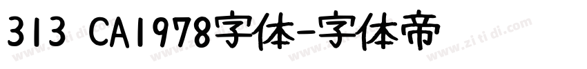 313 CA1978字体字体转换